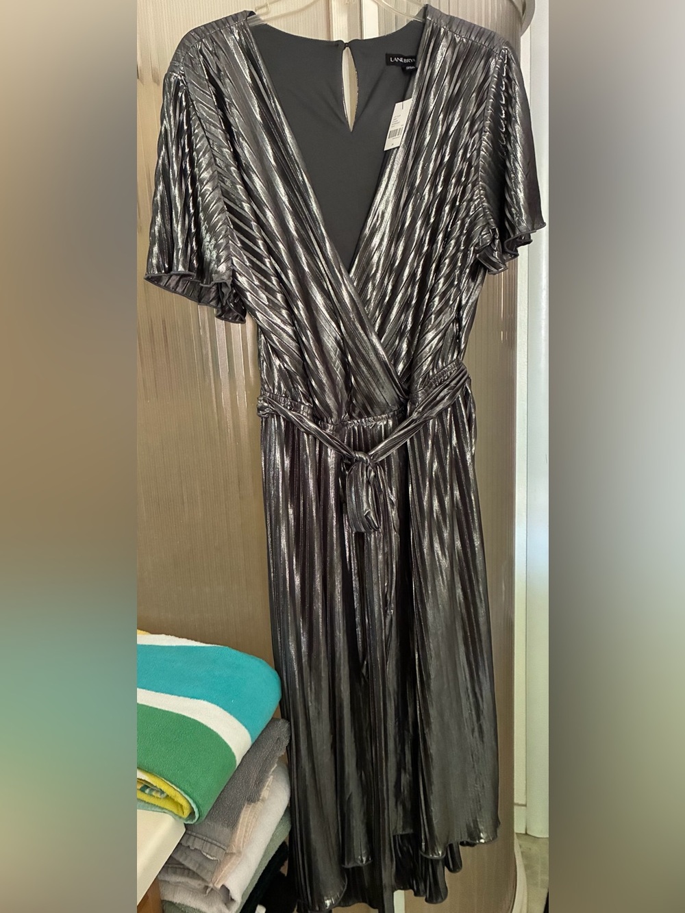 NWT Lane Bryant 24, Silver Holiday Dress